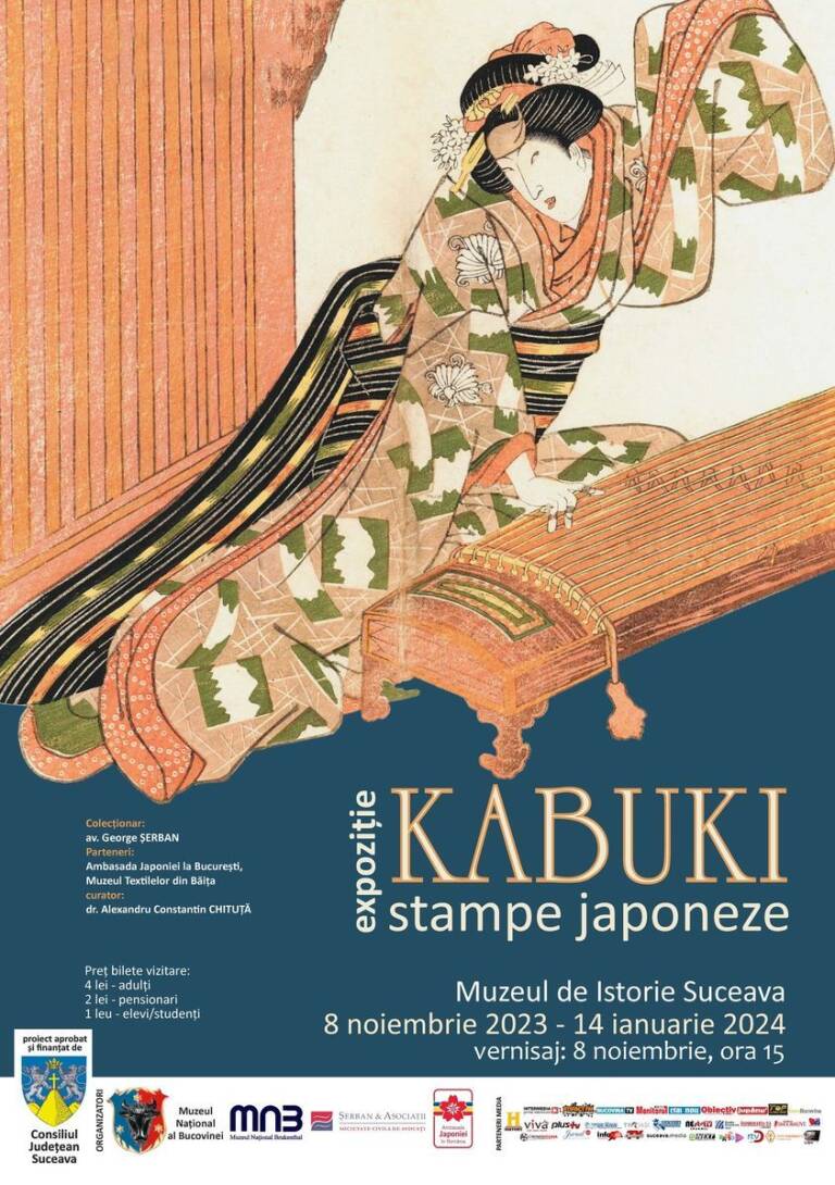 Expoziția de stampe japoneze „TEATRUL KABUKI” la Suceava